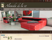 Tablet Screenshot of hotelalamedadela10.com